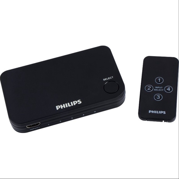 Philips HMDI Switch with Wireless Remote Cobtrol 4K Ultra - Black - Picture 2 of 10